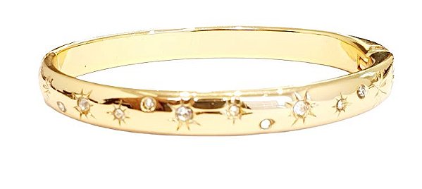 Bracelete feminino com zirconias