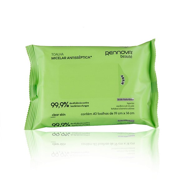 Rennova Beauté Clear Skin Toalha Micelar Anti Séptica 40un