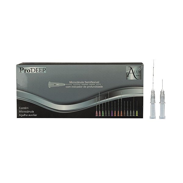Pro Deep Microcanula Semi-flexivel 27G X 37mm Alur (kit com duas unidades)
