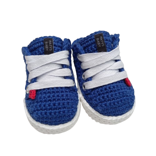 Tênis Confort Cano Curto - Cor Azul - Tamanho P - calça de 0 a 4 meses aproximadamente