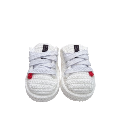 Tênis Confort Cano Curto - Cor Branco - Tamanho P - calça de 0 a 4 meses aproximadamente