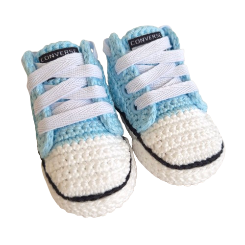 Tênis Cano Curto Confort - Cor Azul - Tamanho P - calça de 0 a 4 meses aproximadamente