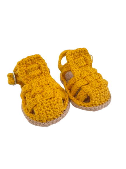 Sandália Confort Melissa - Cor Mostarda - Tamanho P - calça de 0 à 4 meses aproximadamente