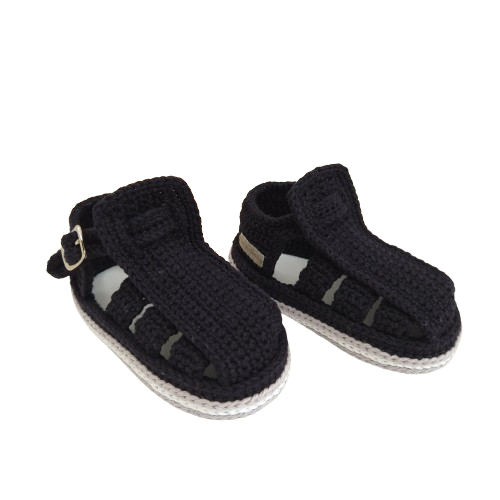 Sandália Confort Fechada - cor Preto - Tamanho 19 - calça de 8 a 10 meses aproximadamente