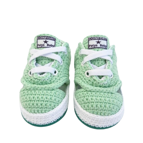 Tênis Confort - Cor Verde Candy - Tamanho 18 - calça de 6 a 8 meses aproximadamente