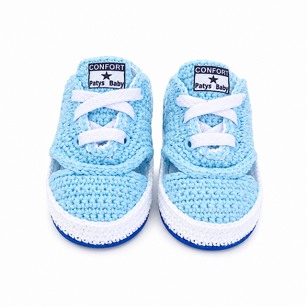 Tênis Confort - Cor Azul Candy - Tamanho 18 - calça de 6 a 8 meses aproximadamente