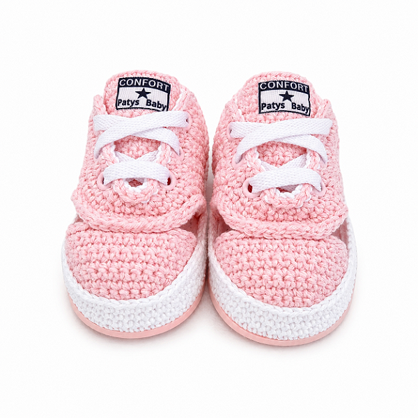 Tênis Confort - Cor Rosa Candy - Tamanho 18 - calça de 6 a 8 meses aproximadamente