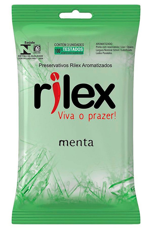 Preservativo Rilex Sabores 3 Unidades - Menta