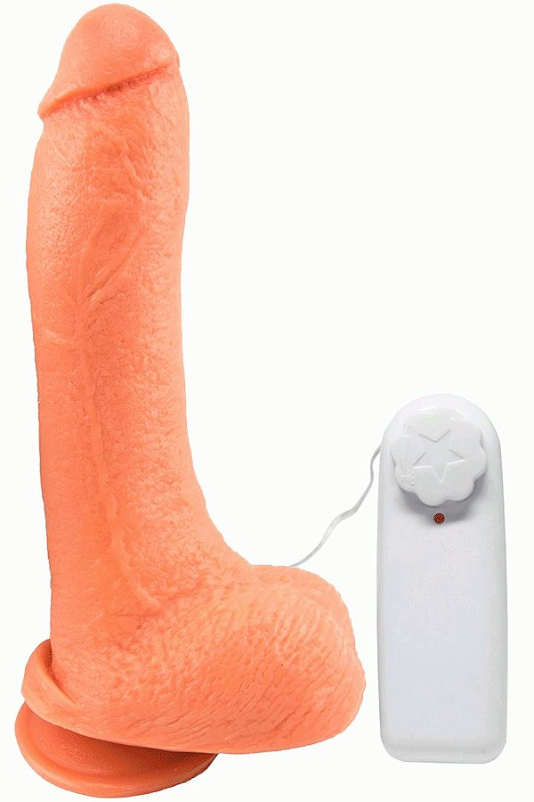 Pênis Bem Dotado com Vibrador Jeff 22 x 5CM