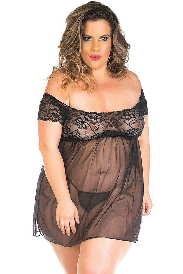 Camisola Sensual Plus Size Gabriela Pimenta Sexy