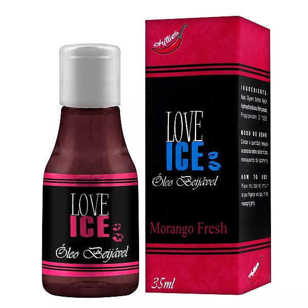 Gel Para Sexo Oral Refrescante Love Ice - Morango
