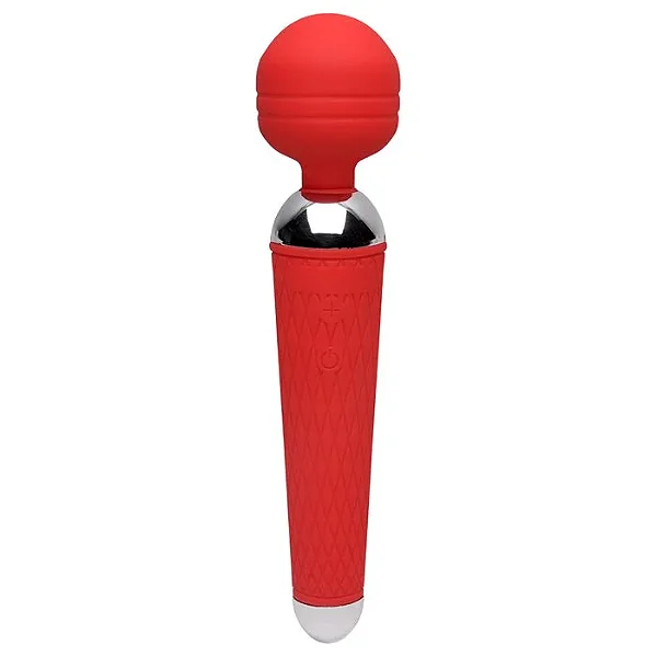 Vibrador Varinha Mágica Good Vibes Vermelha Recarregável - 12 Velocidades