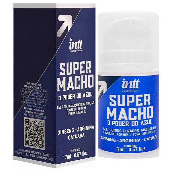 Gel Potencializador Masculino Super Macho Intt