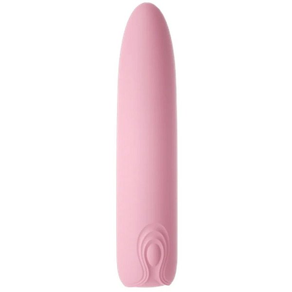 Vibrador Bullet Aveludado Soft Funny Toy Pink - 10 Velocidades