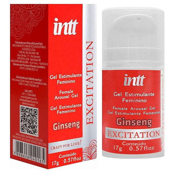 Gel Estimulante Feminino Excitation Ginseng Intt