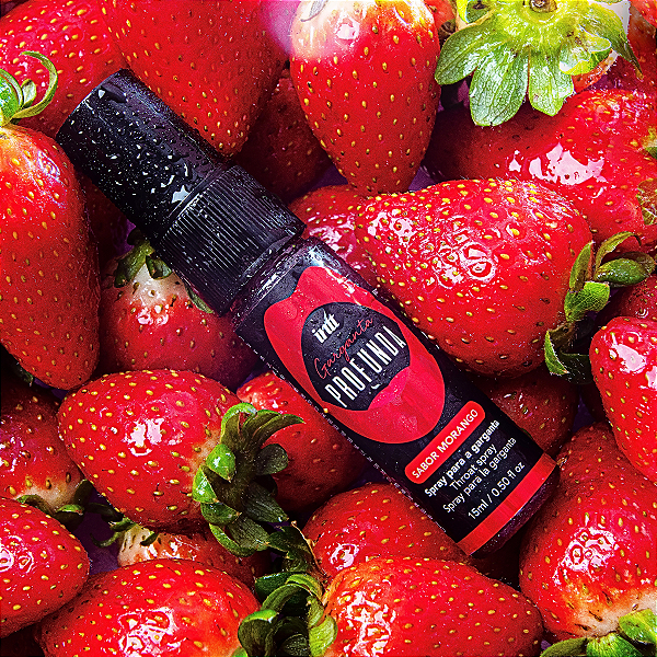 Spray Gel para Garganta Profunda Intt Morango