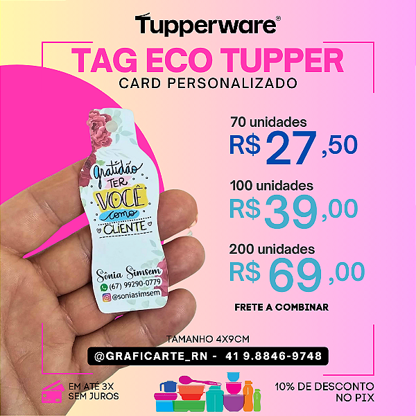 Tag em formato de Eco Tupper
