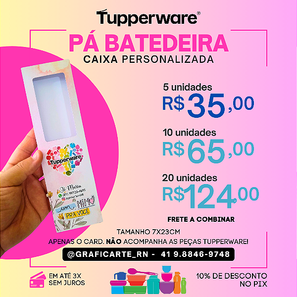 Caixa para Pá Batedeira Tupperware