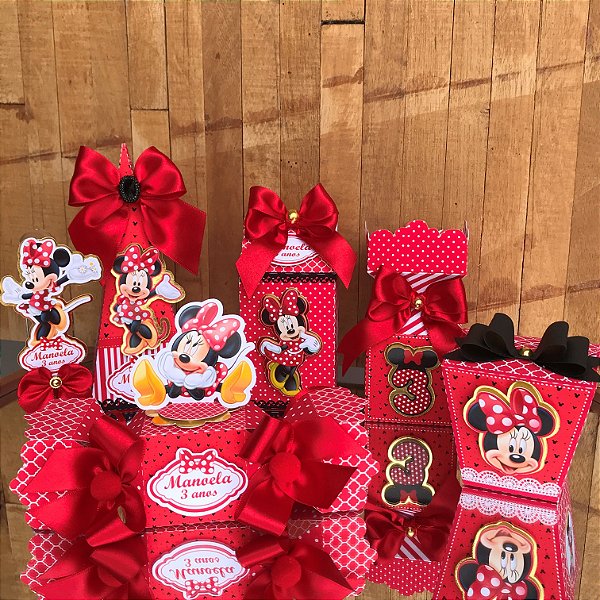 Kit Festa Minnie Vermelha - Clássico