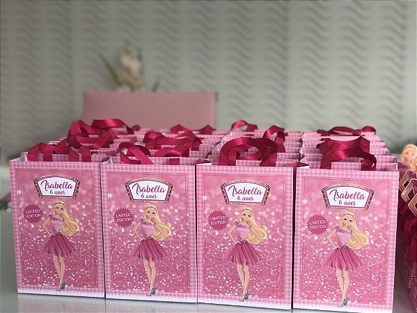 Sacolas Personalizadas Barbie - TAM M