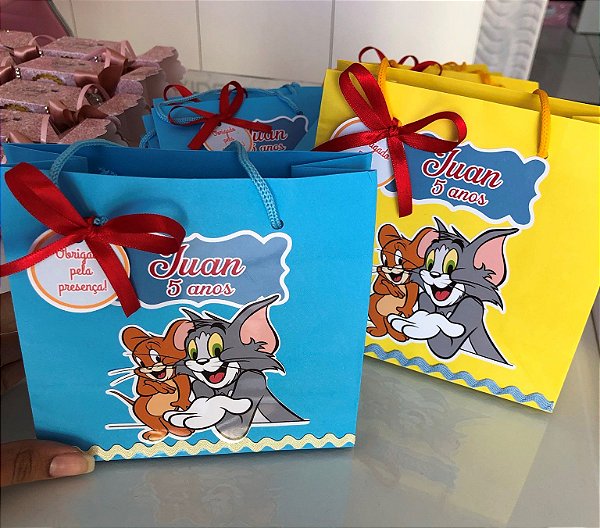 Sacolas Personalizadas Tom e Jerry - TAM P