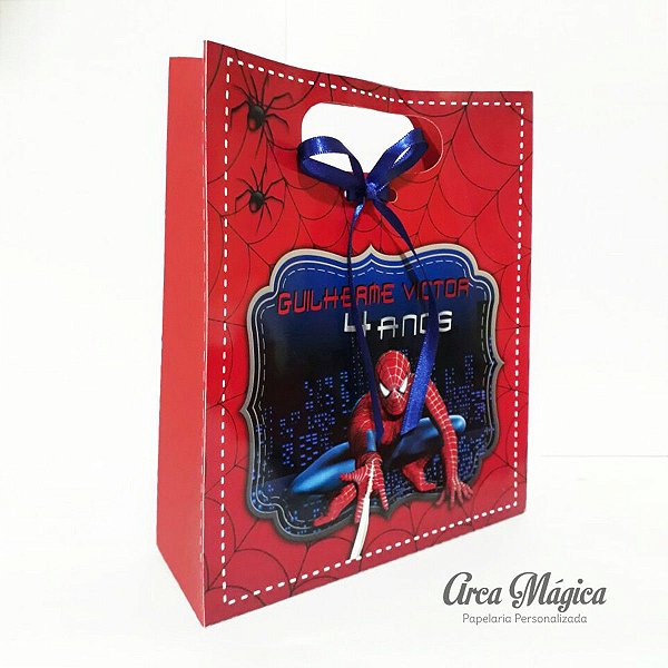 Sacolas Personalizadas Homem Aranha - TAM M