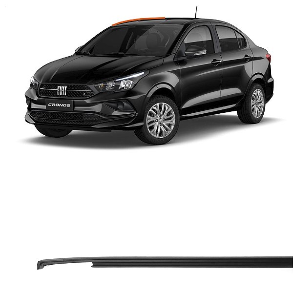 Friso De Teto Borracha Fiat Cronos 2018 a 2022 Lado Direito