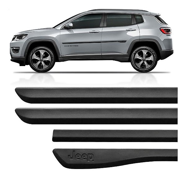 Friso Lateral Personalização Jeep Compass Baixo Relevo 2016 Até 2022