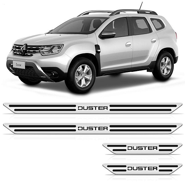 Soleira Cromada Em Baixo Relevo Renault Duster 2021 Em Diante