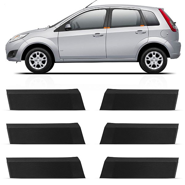 Kit Arremate Pestana Janela Dianteira Traseira Fiesta 6 Pçs
