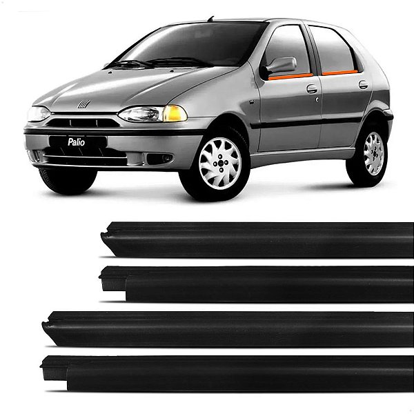 Jogo Pestana Vidro Interna Fiat Palio 1996 Até 2007 - 4 Portas