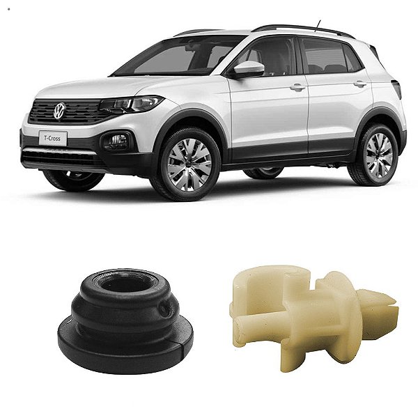 Kit Grampo Presilha Haste Vareta Vw T-Cross 2019 Até 2022