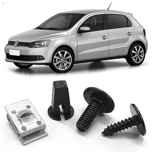 Kit Grampo Presilha Para-choque Dianteiro Gol G6 G7 Até 2018