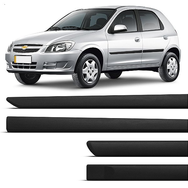 Friso Lateral Chevrolet Celta e Prisma 2006 Até 2014 4 Portas Modelo Original