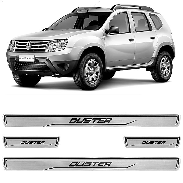 Jogo Soleira Resinada Renault Duster 2010 Até 2019