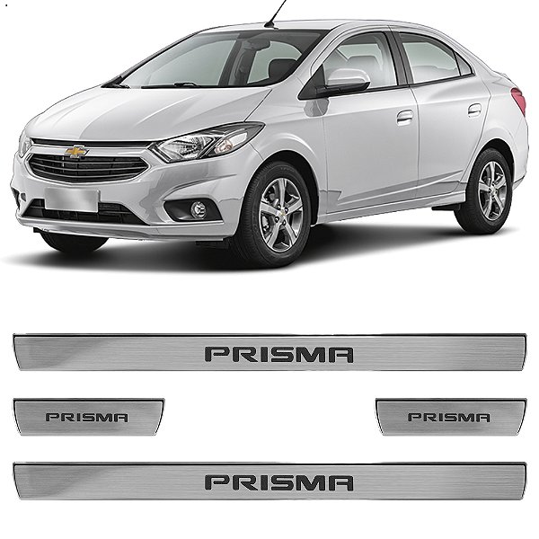 Jogo Soleira Resinada Chevrolet Prisma 2013 Até 2020