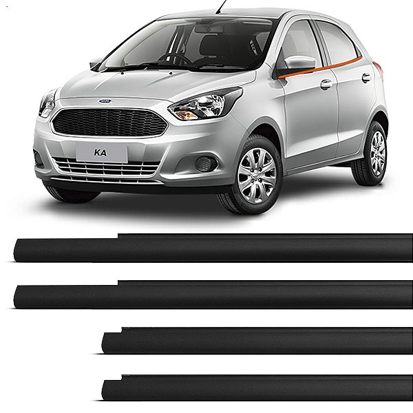 Jogo Pestana Borracha Externa Ford Ka 2016 Até 2021 4 Portas