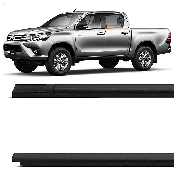 Par Pestana Borracha Externa Traseira Toyota Hilux 2016 Até 2024