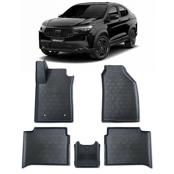 Jogo Tapete Borracha Bordas Elevadas Fastback (Todos)