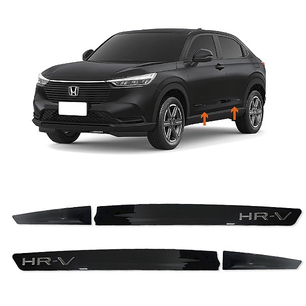 Friso Lateral New HR-V 2022 em diante Preto Cristal