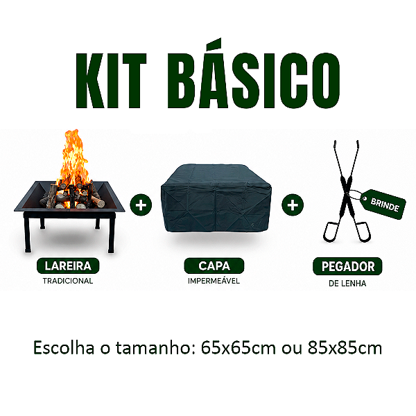 Kit: Lareira + Capa