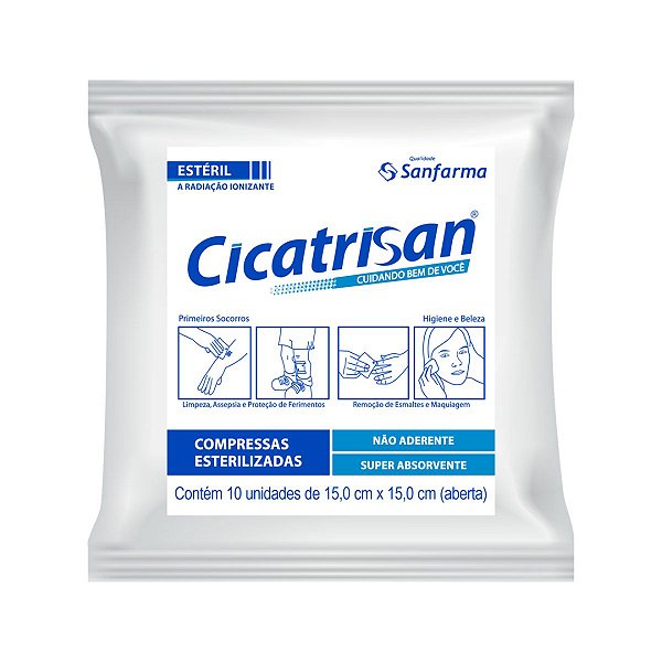 Compressa De Gaze Estéril Não Aderente 30 Env / 300 Unidades