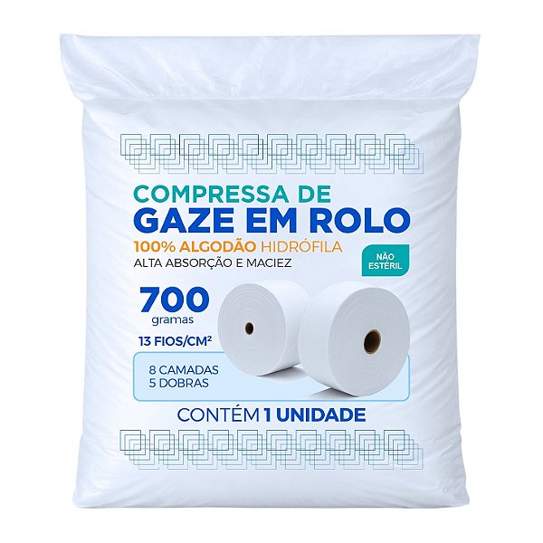 Gaze Em Rolo Tipo Queijo Compressa Hidrófila 700 grs 13 fios