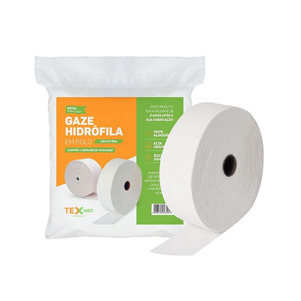 Gaze Em Rolo Tipo Queijo Compressa Hidrófila 700 grs 13 fios