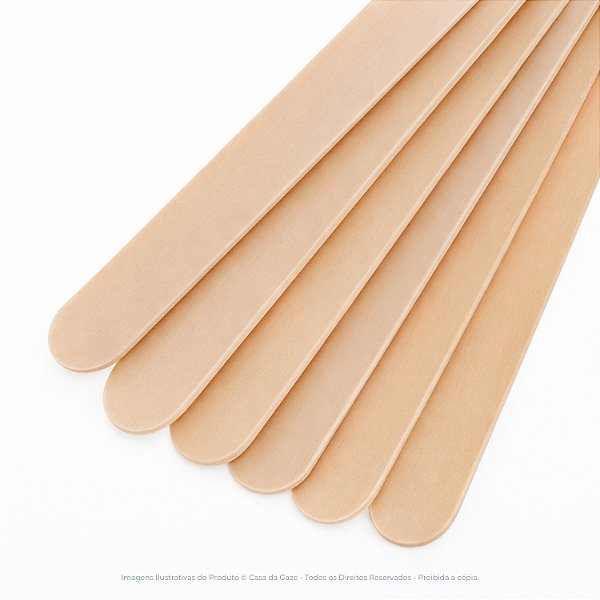 Palito Abaixador De Língua Espátula Depilação 100 Unidades