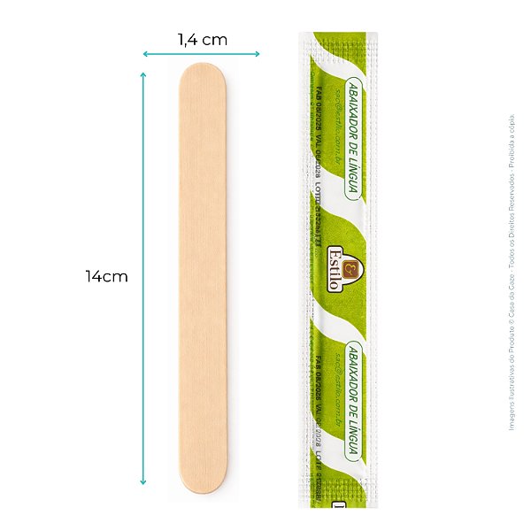 Palito Abaixador De Língua Espátula Depilação 300 Unidades