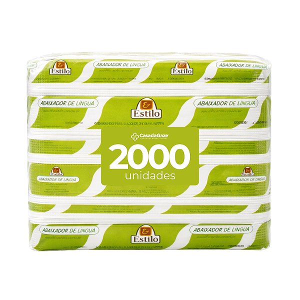 Palito Abaixador De Língua Espátula Depilação 2000 Unidades