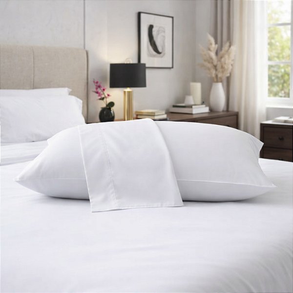 Fronha Hospitalar Tecido Branco Profissional 100% Algodão 150 Fios 50cm x 70cm