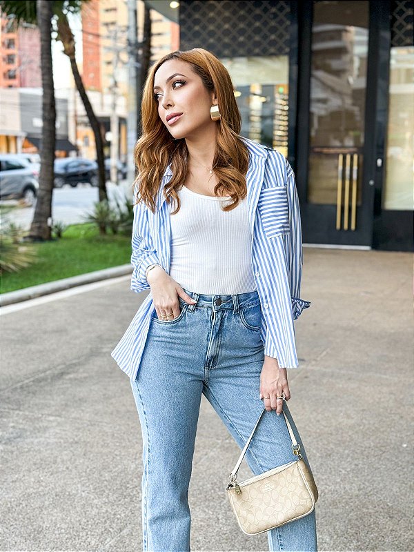 Camisaria Listra Azul