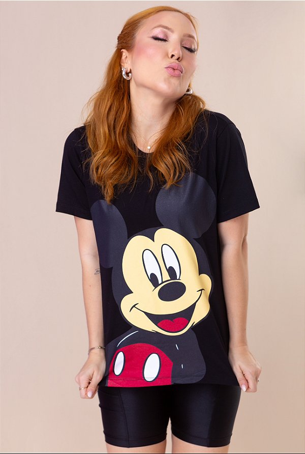 Tees Mickey Preta